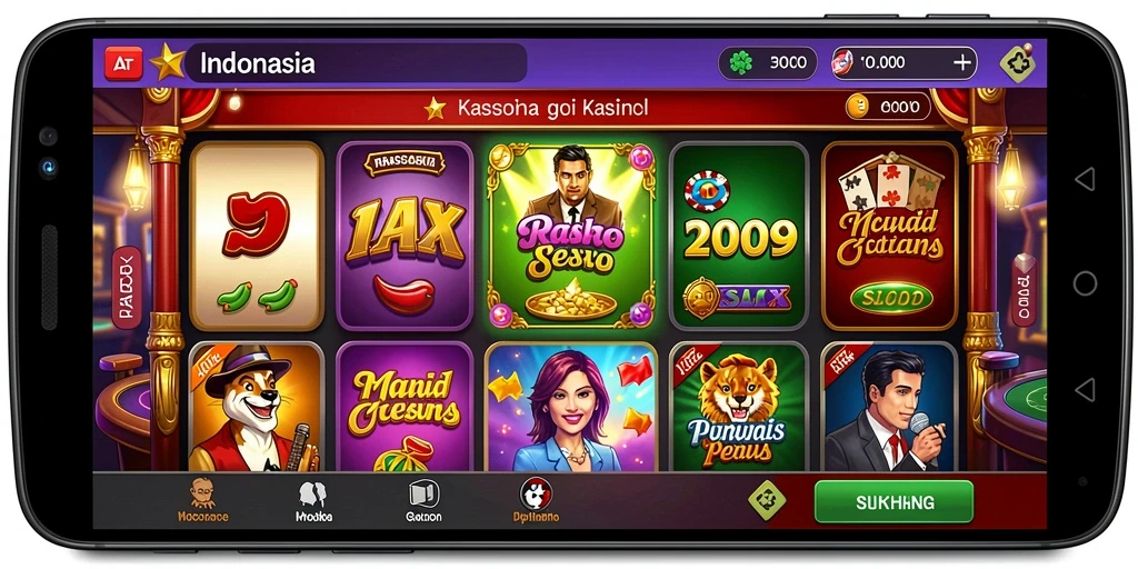 Screenshot menunjukkan tampilan awal BNI789 yang menarik.