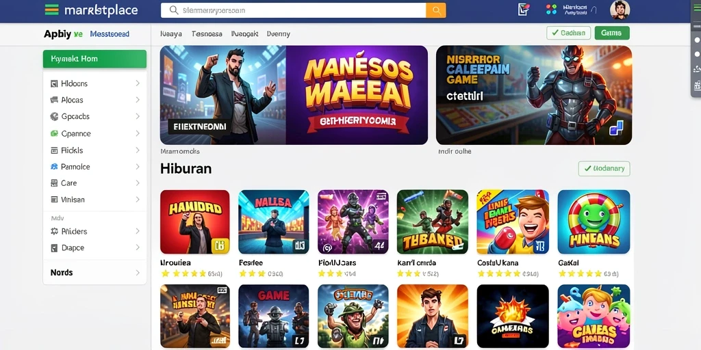 Tampilan menu utama yang intuitif dan menarik.