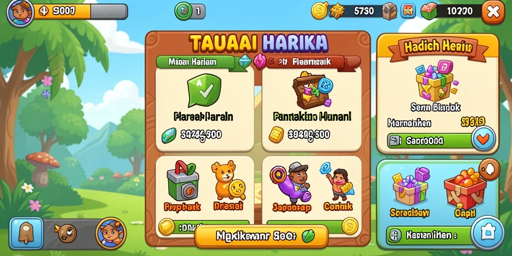 Tampilan antarmuka utama yang menarik dan mudah digunakan.