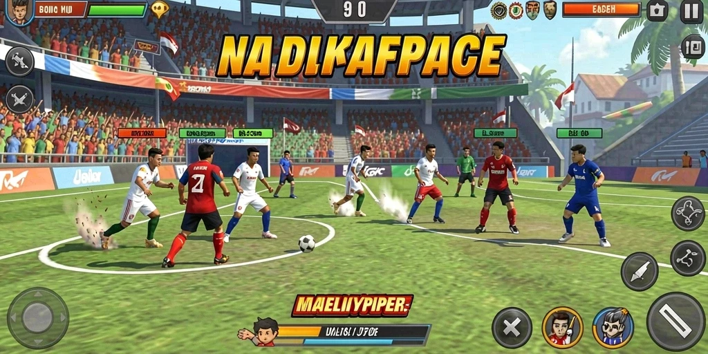 Screenshot menampilkan tampilan karakter yang keren dan berwarna.